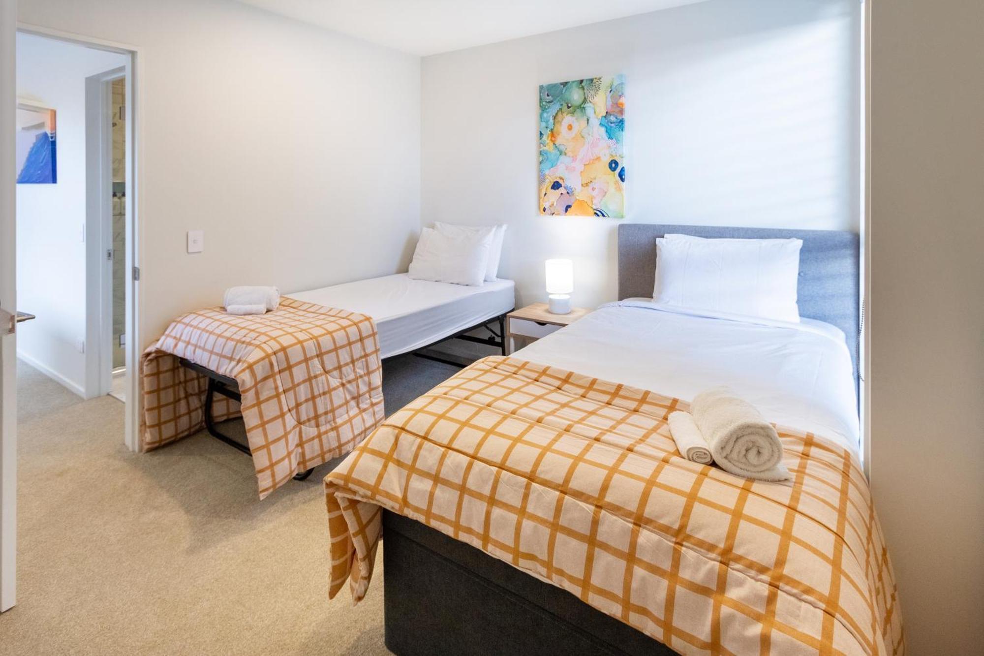 Modern 2 Bed 2 Bath Opposite Hagley Park Apartment Christchurch Luaran gambar